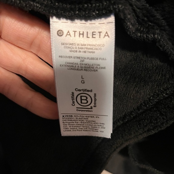 Athleta Double Cozy Karma Fleece Full Zip Jacket - Picture 7 of 7
